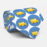 Boy's Toys Yellow Bus Blue Dots Fun Gift Tie