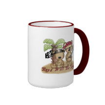 Boys Will Be Boys Lil Pirate Bears Mug