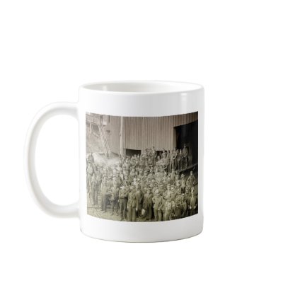 Boys working in the mines coffee mug by Gallery291