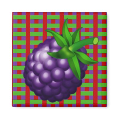 Boysenberry Plaid Refrigerator Magnets by JuJuGarden