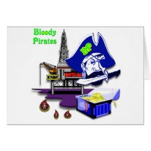 BP -- Bloody Pirates Greeting Card