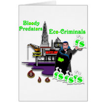 BP --  Bloody Predators Greeting Card