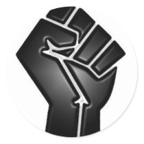 bp fist round sticker