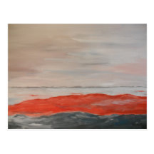 BP Oil Spill - Acrylic Painting Post Card