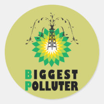 BP Oil Spill Round Sticker