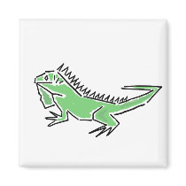 BR- Funny Iguana Magnet