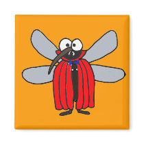 BR- Funny Mosquito Vampire Magnet