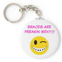 brace, BRACES ARE FREAKIN SEXY!!! Key Chains