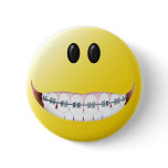 Braces Smiley Face Pin