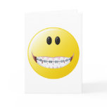 Braces Smiley Face Greeting Cards