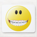 Braces Smiley Face Mousepad