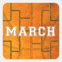 Bracketology March Basketball Awesomeness Stickers