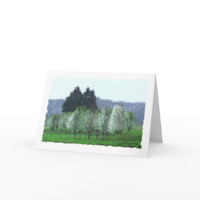 Bradford Pear Spring Greeting Cards by StarLily