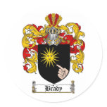 BRADY FAMILY CREST -  BRADY COAT OF ARMS stickers