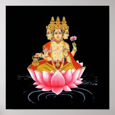 BRAHMA - PRAJAPATI - HINDU GODDESS POSTERS by saythany