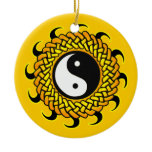 Braided Yin Yang Sun Ornament