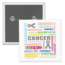 Brain Cancer Awareness Collage Button