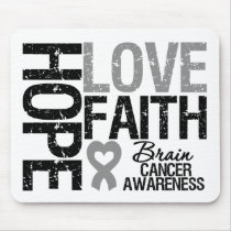 Brain Cancer Awareness Hope Love Faith