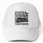 Brain Cancer Collage - Fight Like a Girl hats