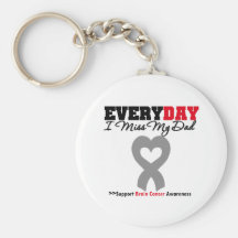 Brain Cancer Every Day I Miss My Dad Key Chains