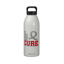 Brain Cancer Fight For A Cure Water Bottle