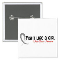 Brain Cancer Fight Like A Girl 6.3 buttons