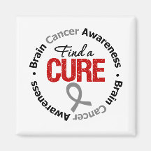 Brain Cancer Find A Cure Refrigerator Magnet