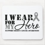 Brain Cancer Hero Grey Ribbon Mouse Mats