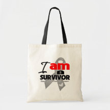 Brain Cancer - I am a Survivor Bags