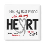 Brain Cancer I MISS MY BEST FRIEND magnets