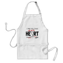 Brain Cancer I MISS MY DAD Aprons