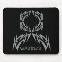 Brain Cancer Mens Warrior Tribal Mousemats