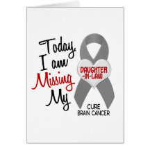 Brain Cancer Missing Miss My Daughter-In-Law 1 Card
