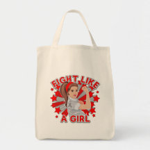 Brain Cancer Modern Rosie Fight Tote Bag