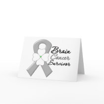 Brain Cancer Survivor Flower Ribbon