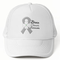 Brain Cancer Survivor Flower Ribbon