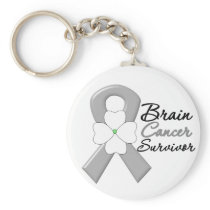 Brain Cancer Survivor Flower Ribbon