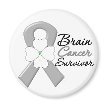 Brain Cancer Survivor Flower Ribbon