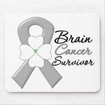 Brain Cancer Survivor Flower Ribbon