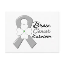 Brain Cancer Survivor Flower Ribbon