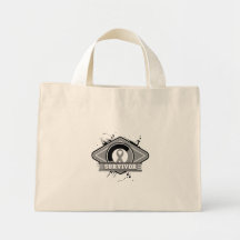 Brain Cancer Survivor Grunge Logo Bag