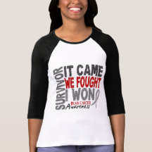Brain Cancer Survivor It Came We Fought I Won Tee Shirt
