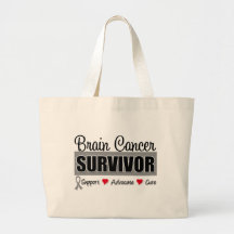 Brain Cancer Survivor Tote Bags