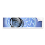 Brain fingerprint bumper stickers