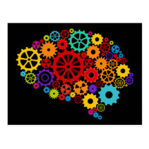 Brain Gears Postcard