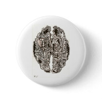 Brain Scan of an artist buttons