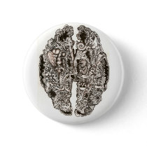 Brain Scan of an artist buttons