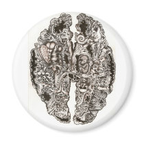 Brain Scan of an artist magnets