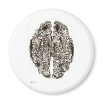 Brain Scan of an artist magnets