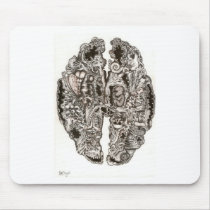 Brain Scan of an artist mousepads